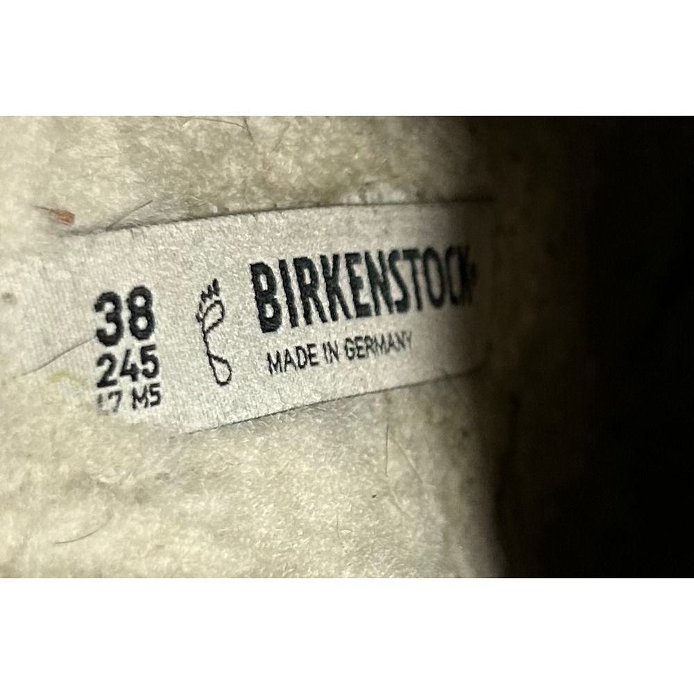 Birkenstock Boston Shearling Clogs Slipper Mink Suede Mules EU 38 W7.5 Brown - Picture 5 of 6